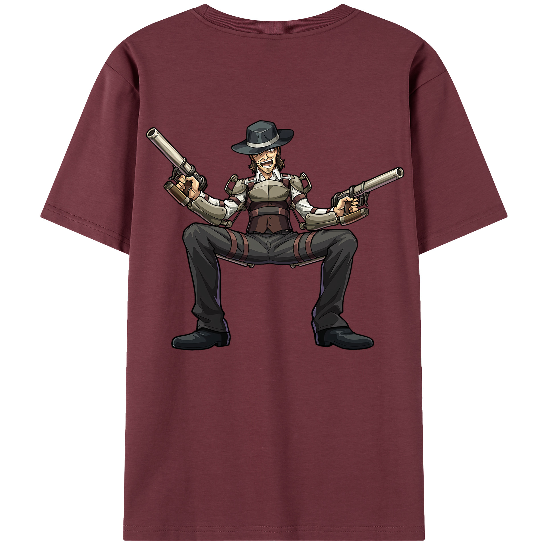 （画像用） 進撃の巨人 ケニー·アッカーマン Attack on Titan Kenny Ackerman 綿100％半袖Tシャツ（背面プリント）